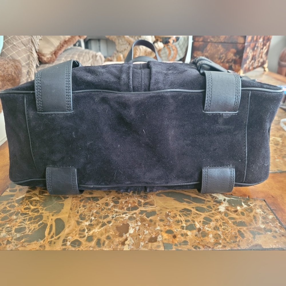 Michael Kors Suede Black Leather Bag - Picture 7 of 11
